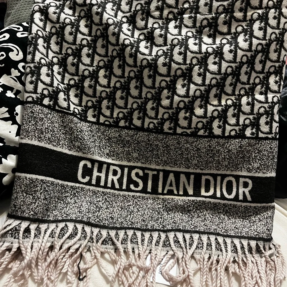 Christian Dior Scarf, Blue, &White NWT